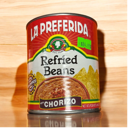 Frijoles Refritos con Chorizo La Preferida 14oz (850g)