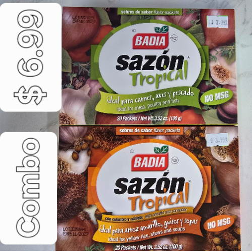 Verde + Naranja Badia Sazon Tropical