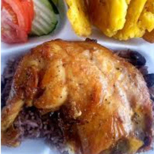 Completa grande de carne de Pollo