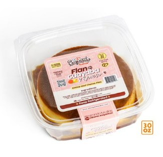 30oz Flan Guayaba Queso El Exquisito
