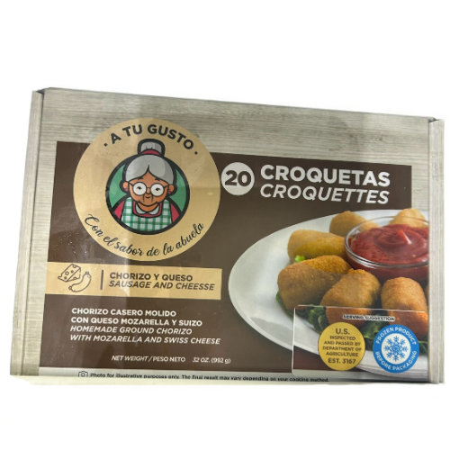 Chorizo y Queso Croquetas a Tu Gusto 20u