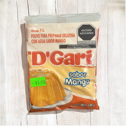 D'Gari – Gelatina sabor Mango 120g