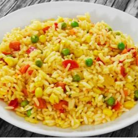 Arroz Amarillo con vegetales