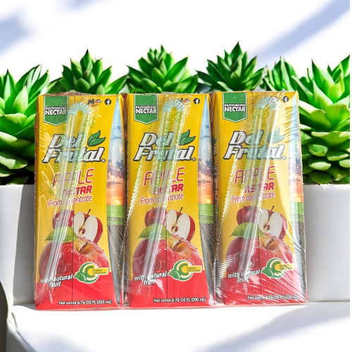 Del Frutal Nectar de Manzana Pack of 3
