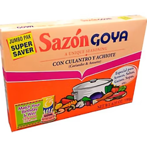 Sazón Goya con Culantro y Achiote 20/ 3.52 Oz