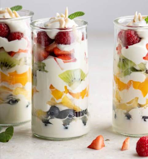Cóctel de frutas con crema Grande
