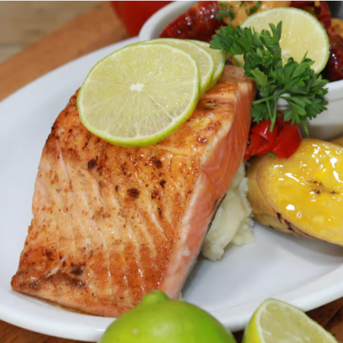 Completa pequena de pescado