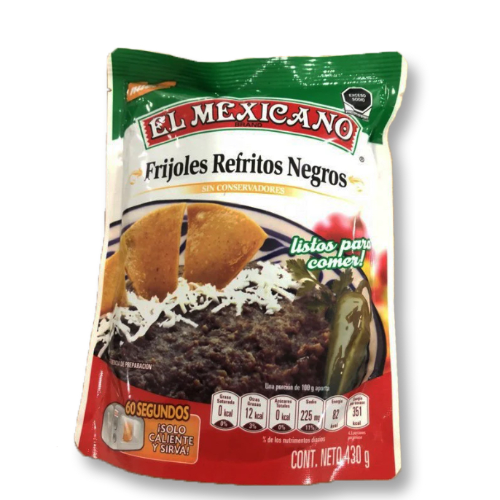 Frijoles negros refritos 15.16 oz  El Mexicano